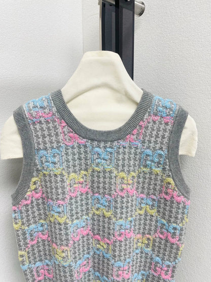 25fw Jacquard vest