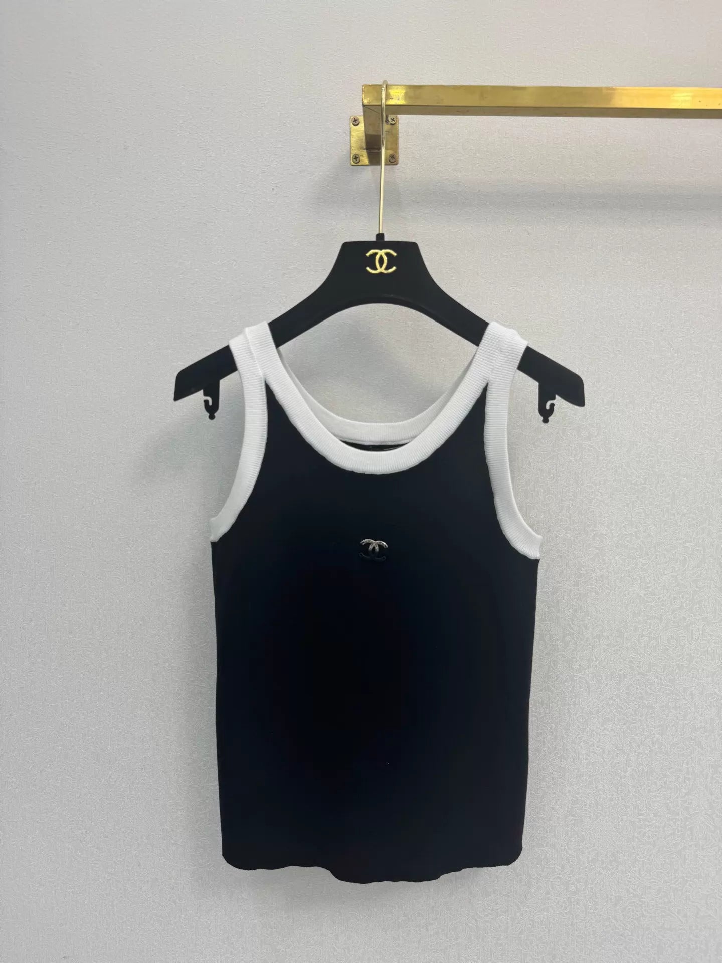 26ss Color-blocked Knitted Camisole