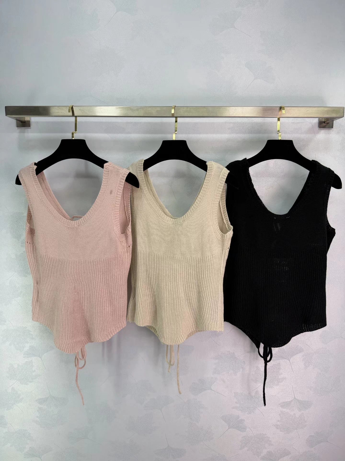 Tie-front Knit Vest