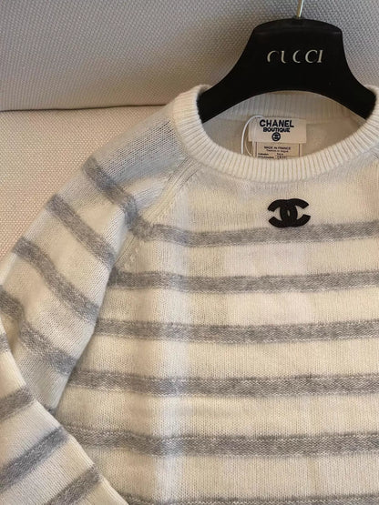 Striped Knit Sweater