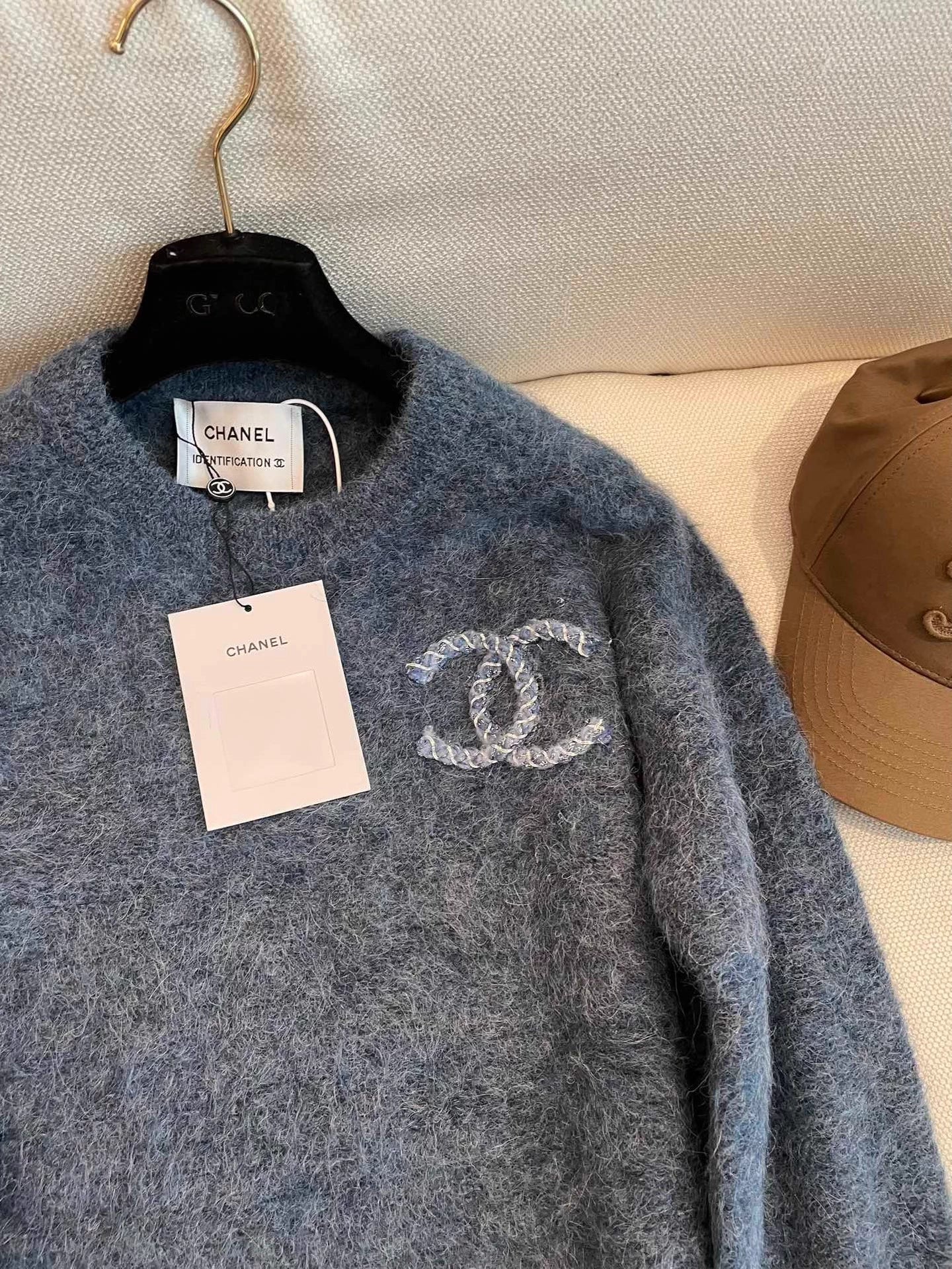 Haze Blue Crew Neck Sweater