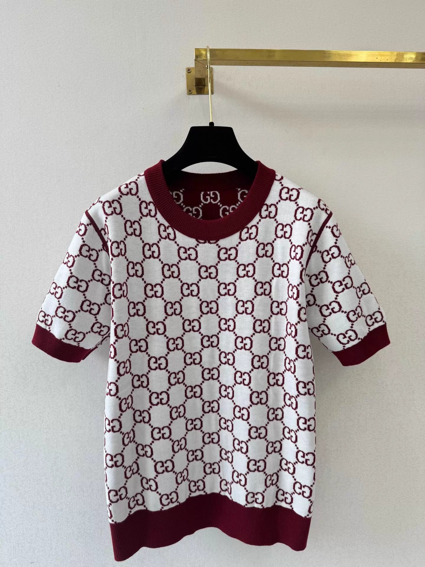 26ss G Jacquard Knit T-Shirt