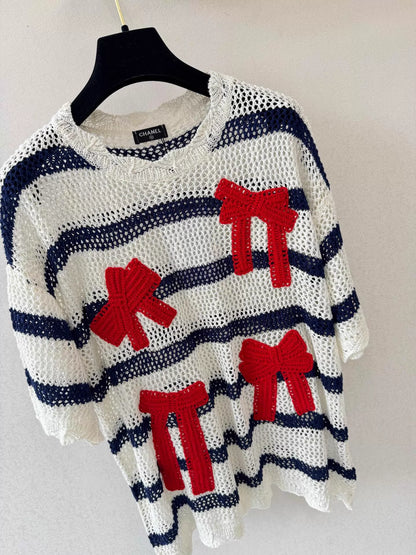 26ss Striped Knit T-shirt
