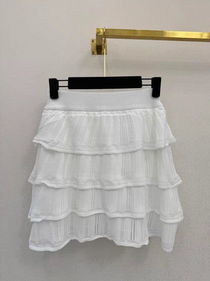 26ss Knitted Cardigan + Skirt Set