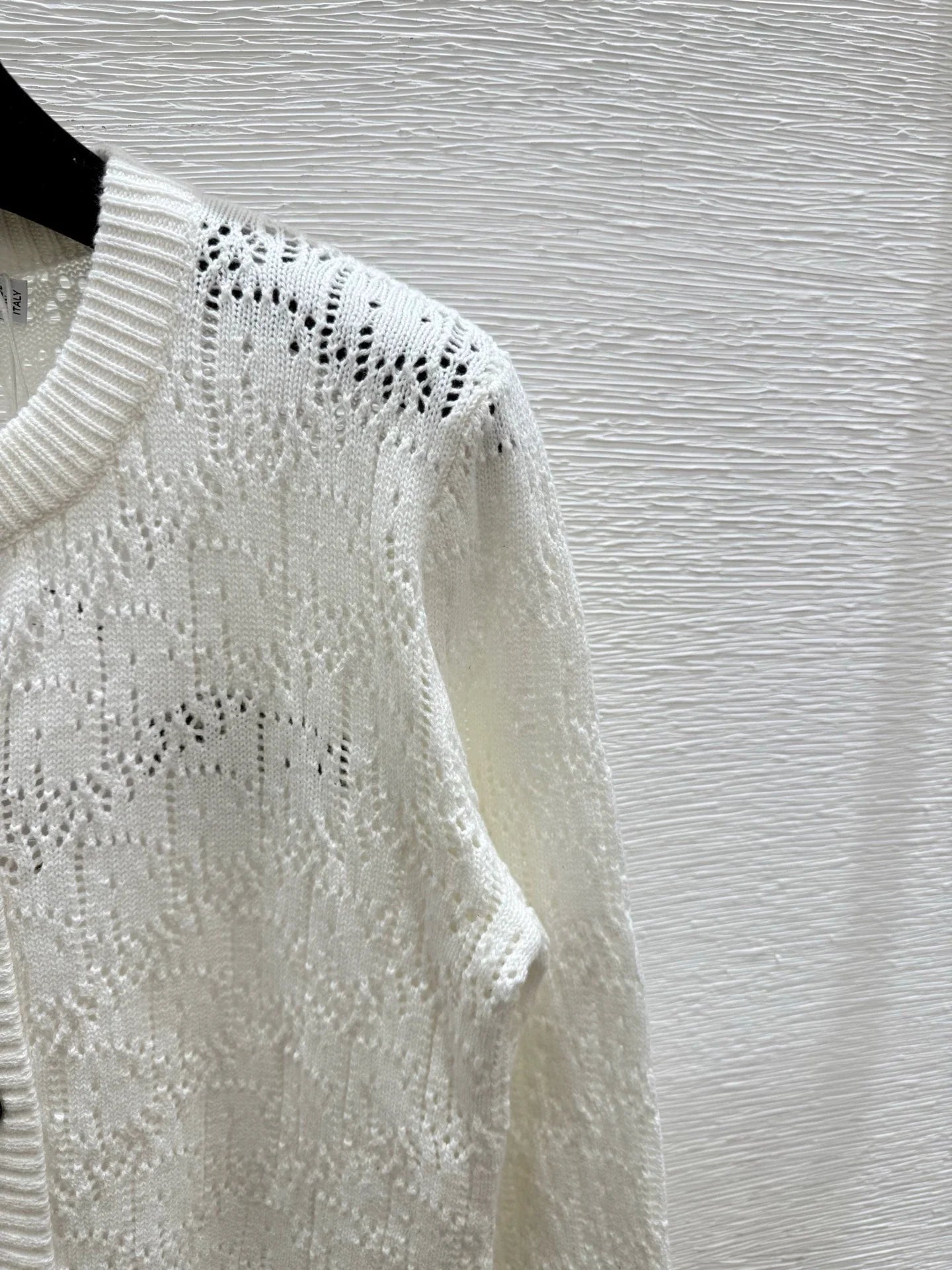 25fw Hollow knit cardigan