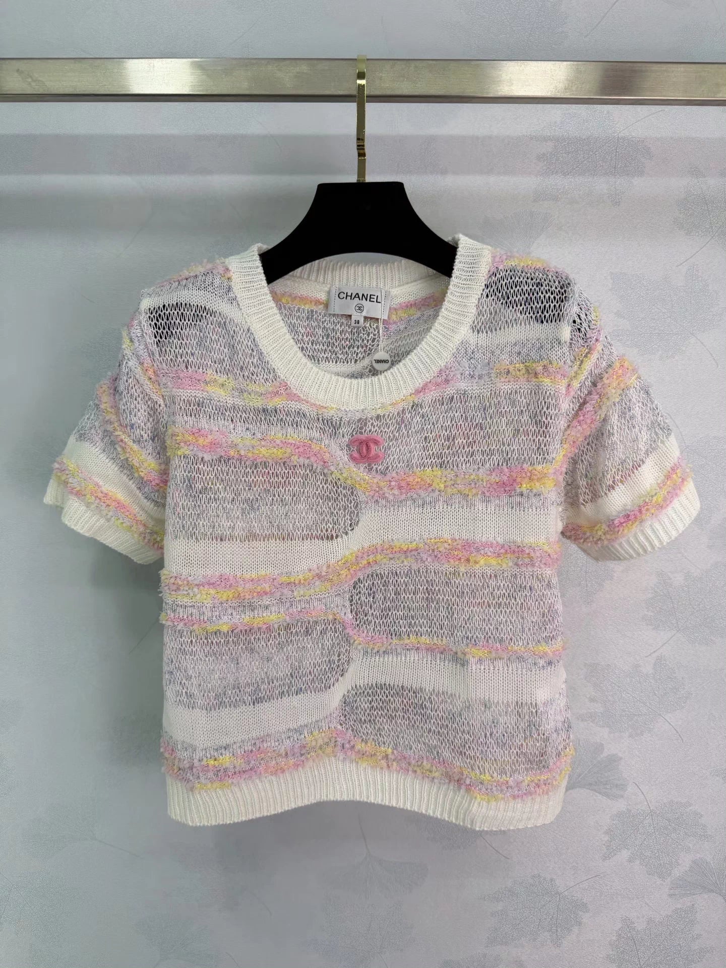 Striped Knit Short-Sleeve T-Shirt
