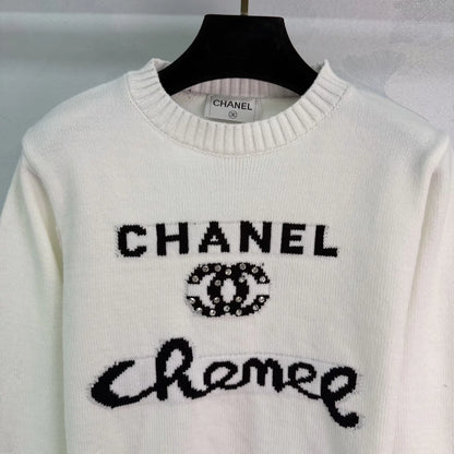 Letter Jacquard Sweater