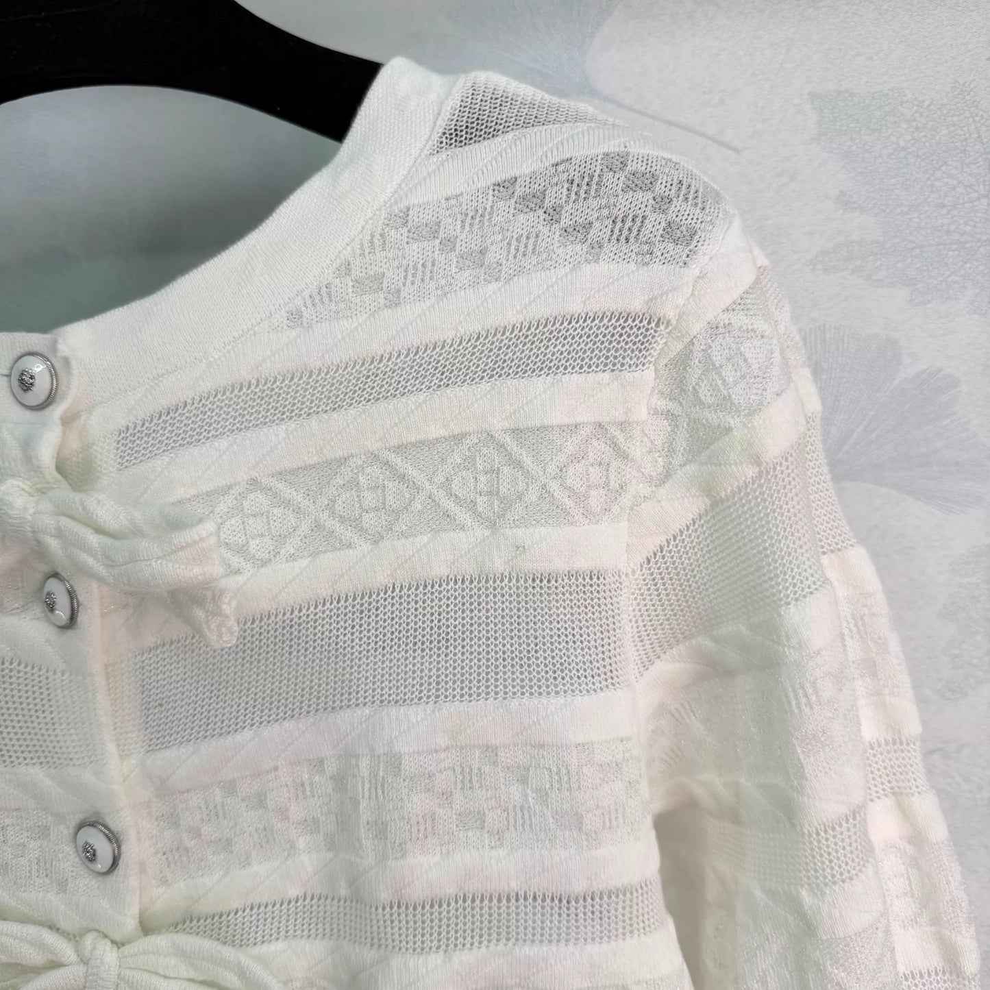 26ss Openwork Knit Cardigan