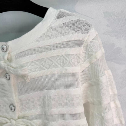 26ss Openwork Knit Cardigan