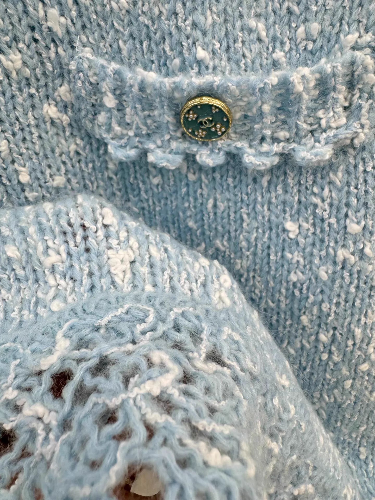 Tweed Knit Midi Skirt