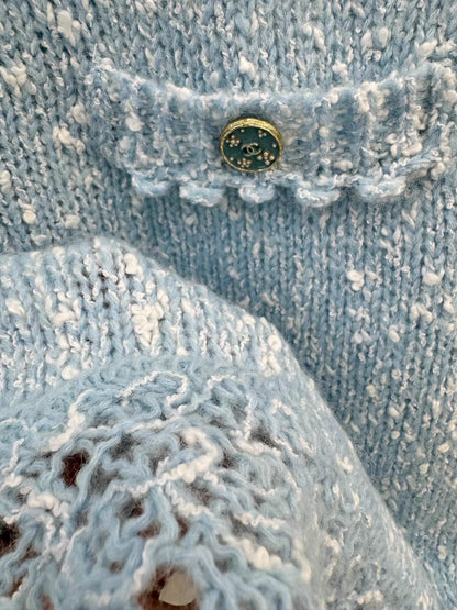 Tweed Knit Midi Skirt