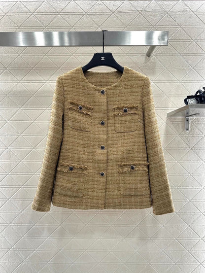 Woolen woolen coat short skirt set