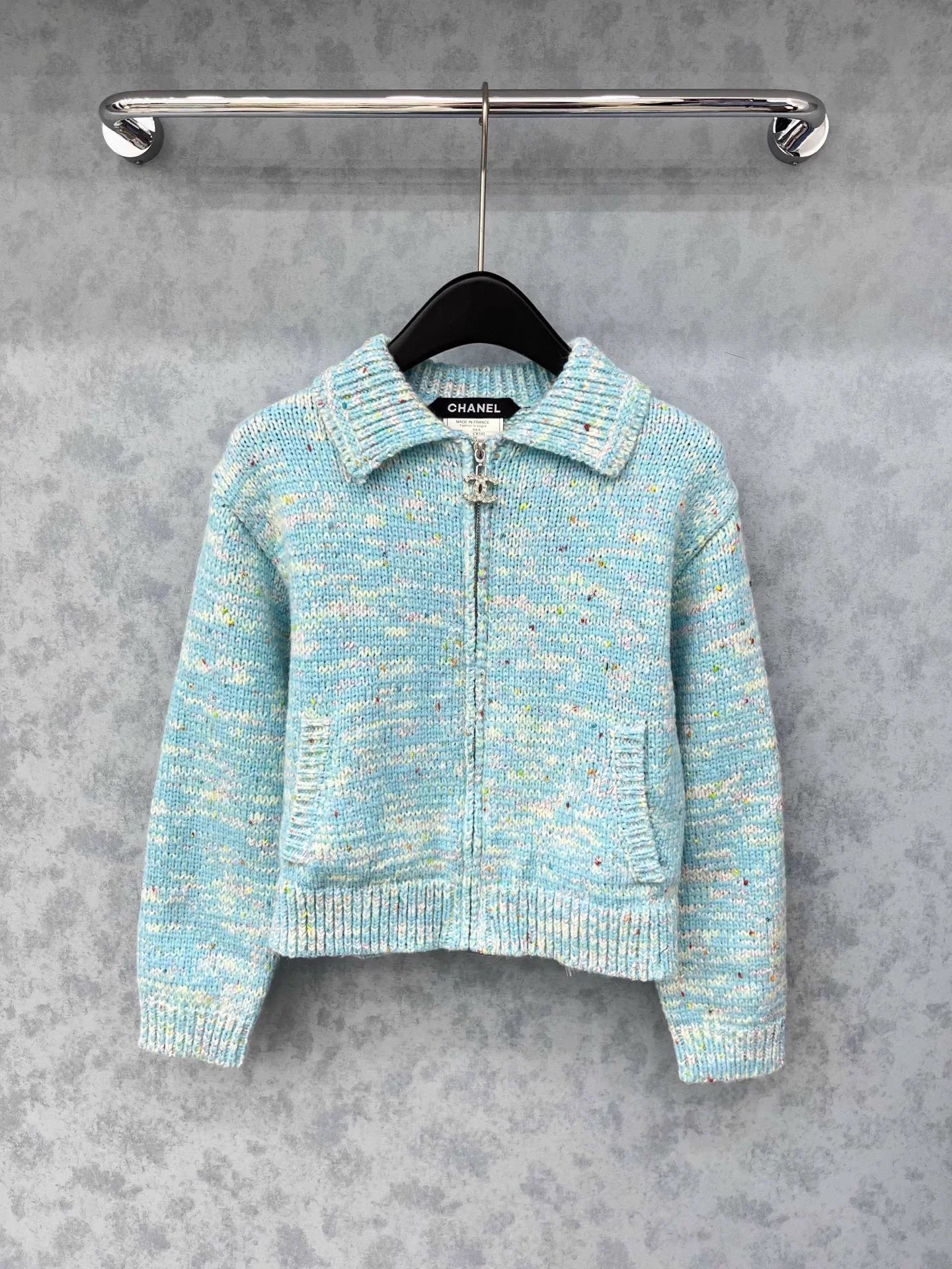 Double C zipper lapel craft jacket