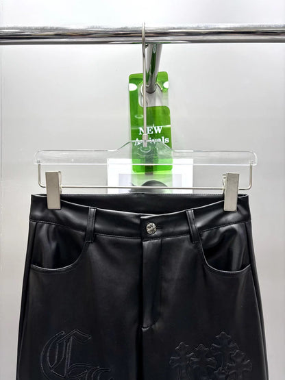 Plant protein leather pants