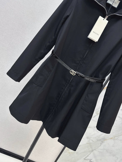 25fw Collar long windbreaker