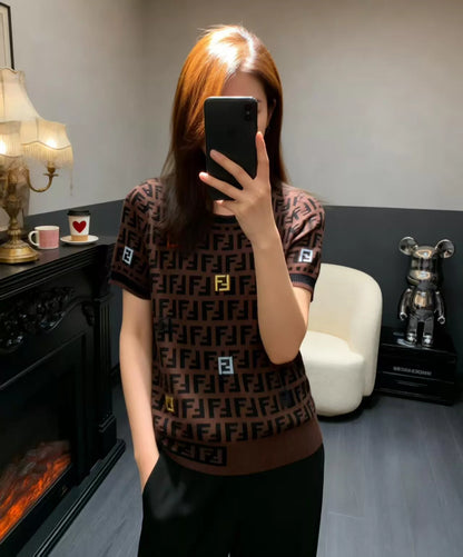 26ss Jacquard Knit T-shirt