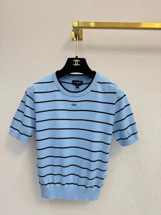 26ss Striped Knit T-shirt