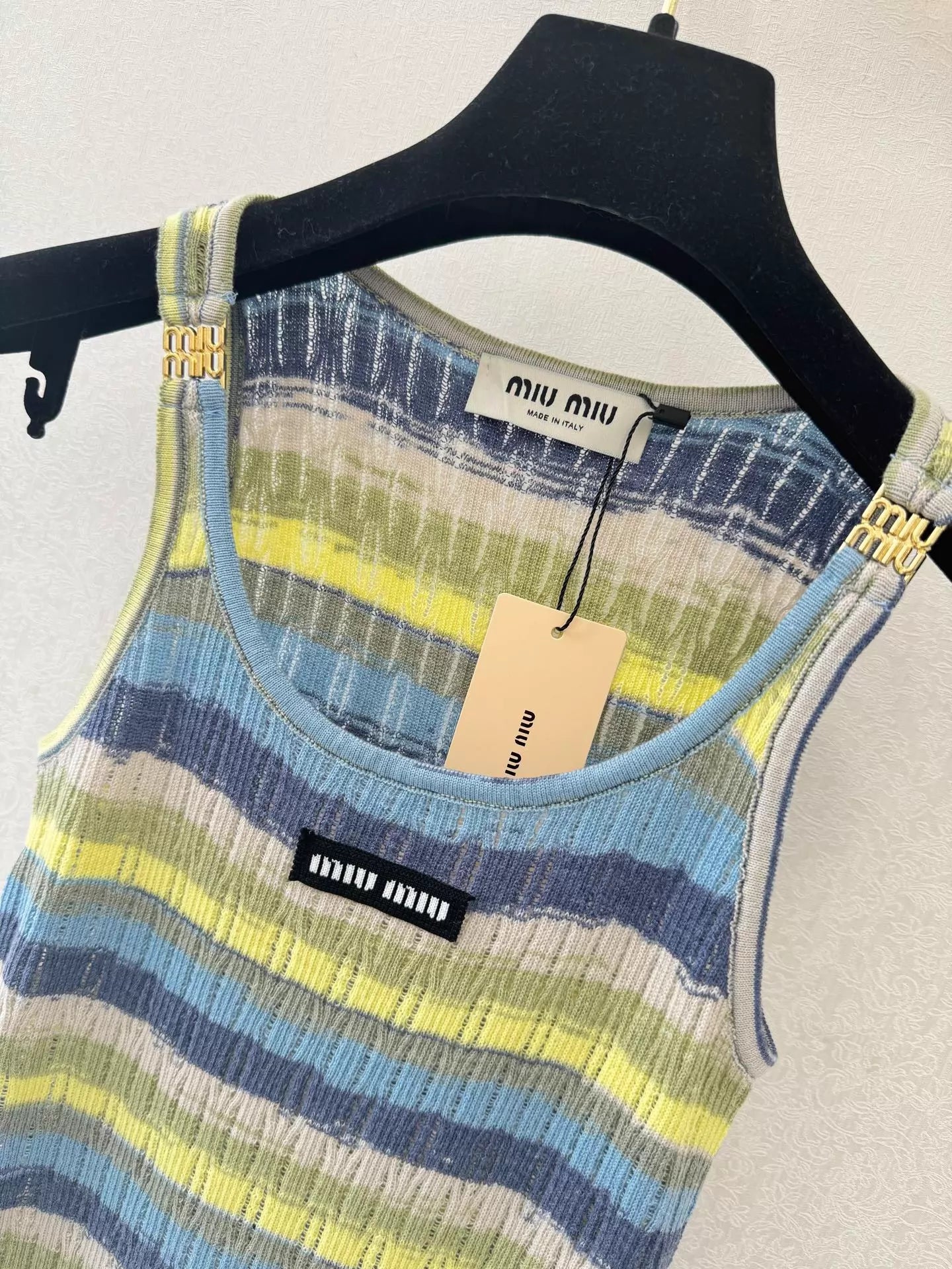 26ss Colorful Striped Knit Vest