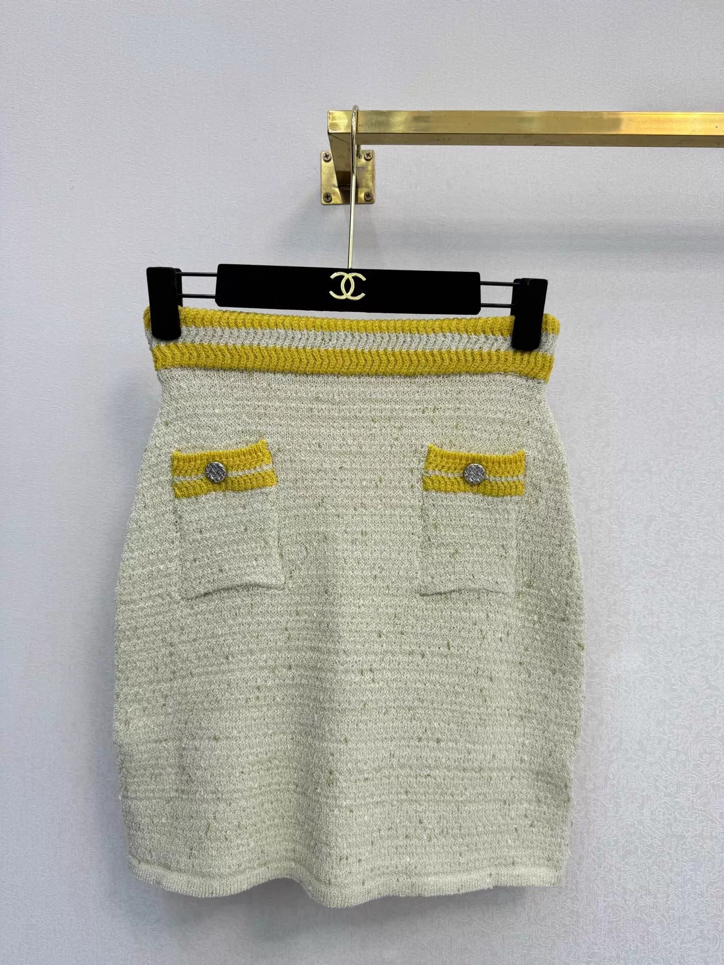 Tweed Color-Blocked Knit Set