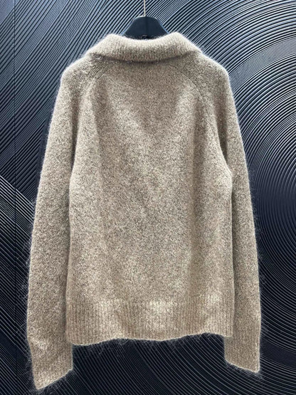25fw Nail bead lapel sweater（Medieval Series）