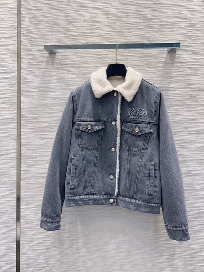 26New Long-Sleeve Jacket and Trousers Denim Set