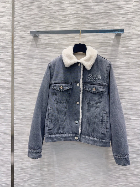 26New Long-Sleeve Jacket and Trousers Denim Set