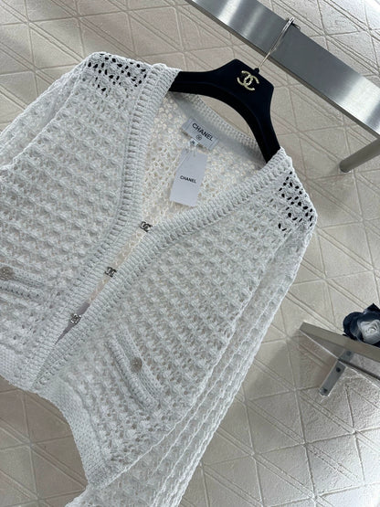 Openwork Short Knit Cardigan