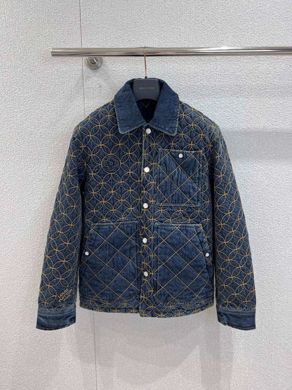 Retro Embroidered Denim Jacket