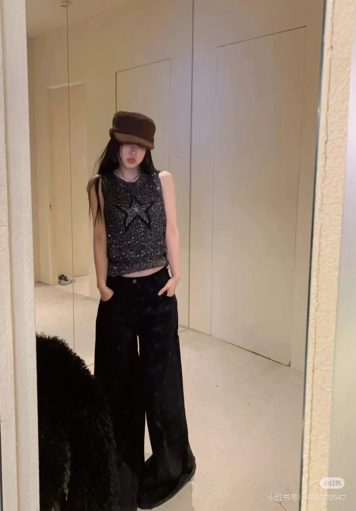 26ss Starry Sequin Vest