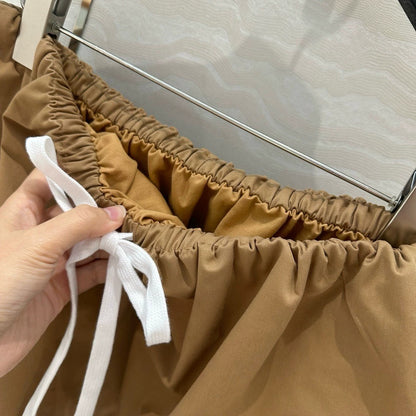 Double-layer flower bud puffy miniskirt