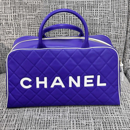 Chanel 2026 Bowling Boston Travel Bag 46cm Lambskin