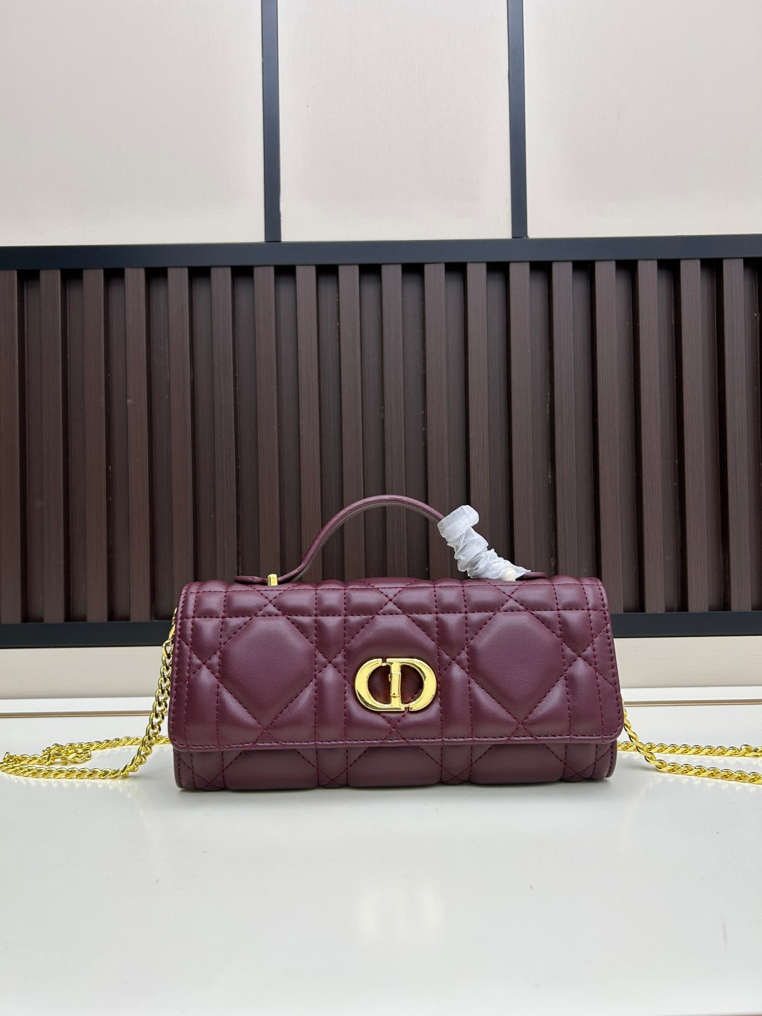 2026 Miss Caro Top Handle Pouch 24cm Lambskin