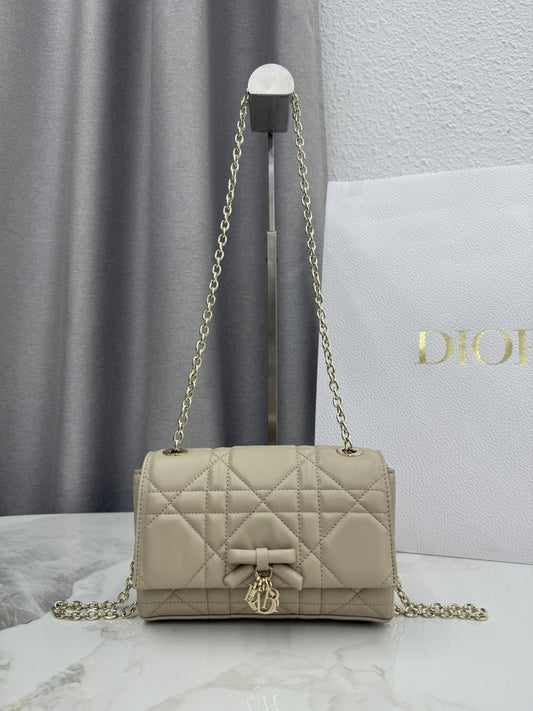 2026 Chain Bag 21cm Fabric Lambskin