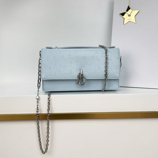 2026 Pearl Clutch Bag 21cm Leather