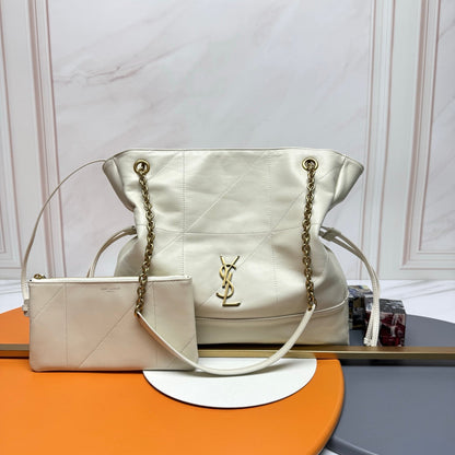 YSL 2026 Jamie Shopping Bag 34cm Suede And Calfskin