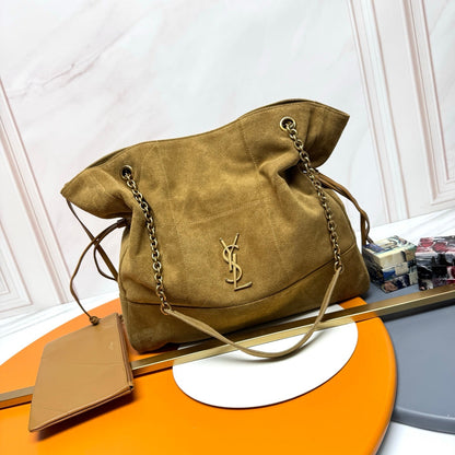 YSL 2026 Jamie Shopping Bag 34cm Suede And Calfskin