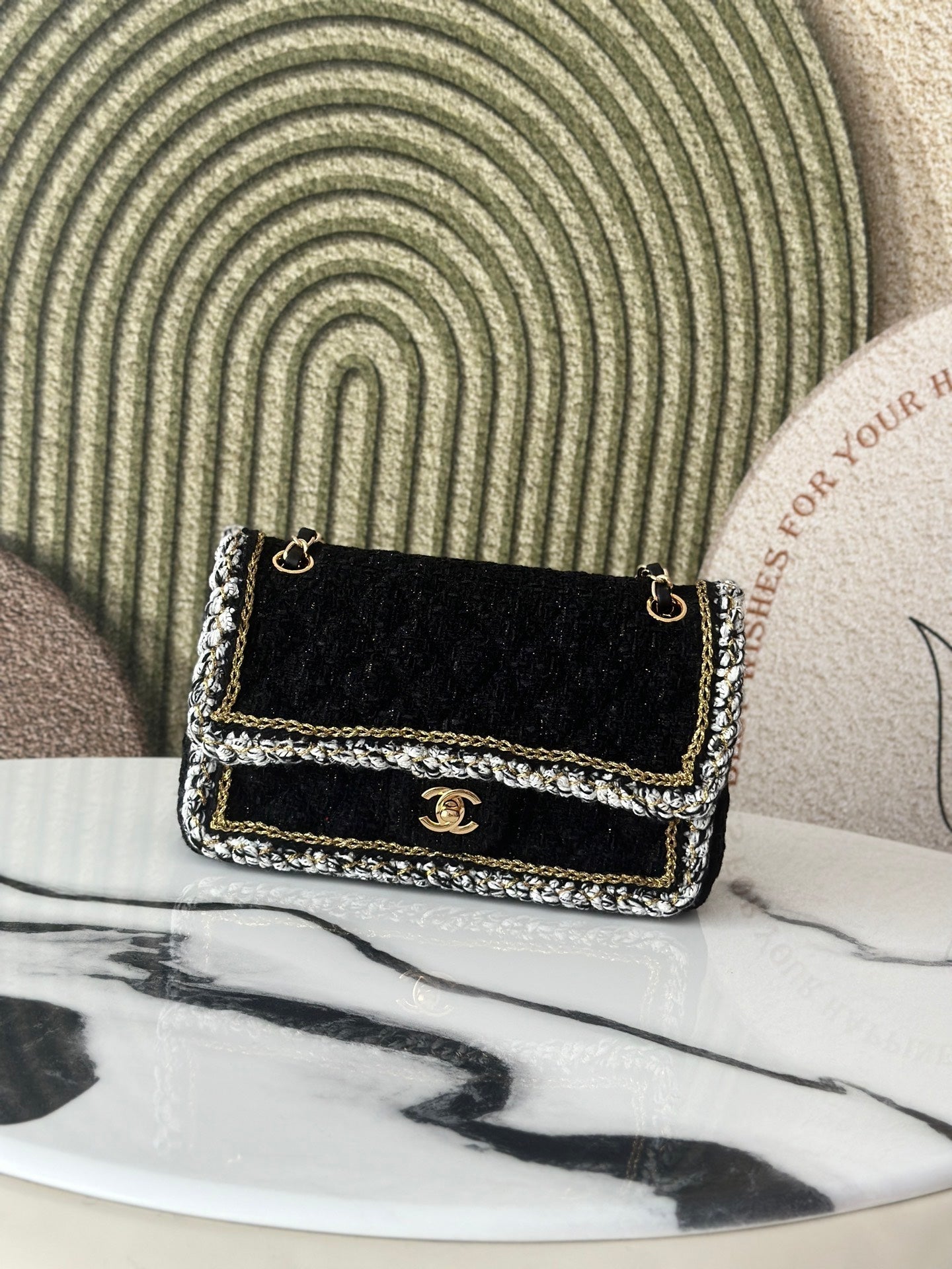 Chanel 2026 Mini Flap Bag Tweed Denim Leather