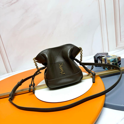 YSL 2026 Jamie Mini Shoulder Bag 16cm Suede And Calfskin