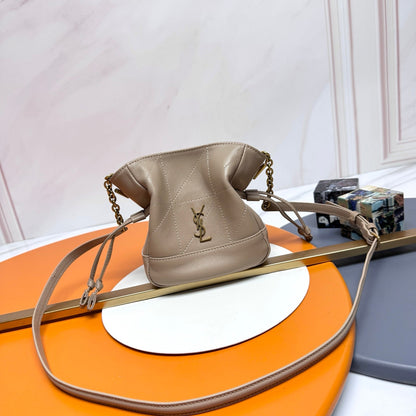 YSL 2026 Jamie Mini Shoulder Bag 16cm Suede And Calfskin