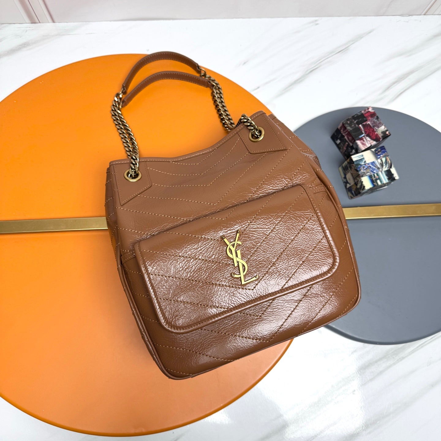 YSL 2026 Saint Laurent Niki Shopping Bag 30cm Calfskin