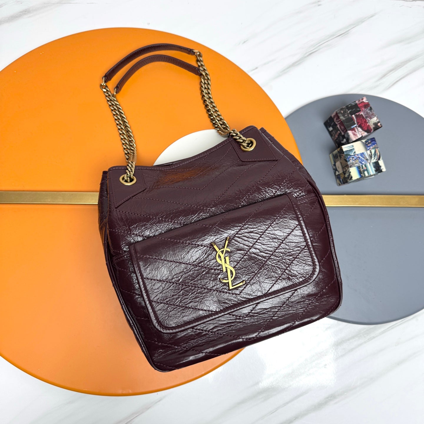 YSL 2026 Saint Laurent Niki Shopping Bag 30cm Calfskin