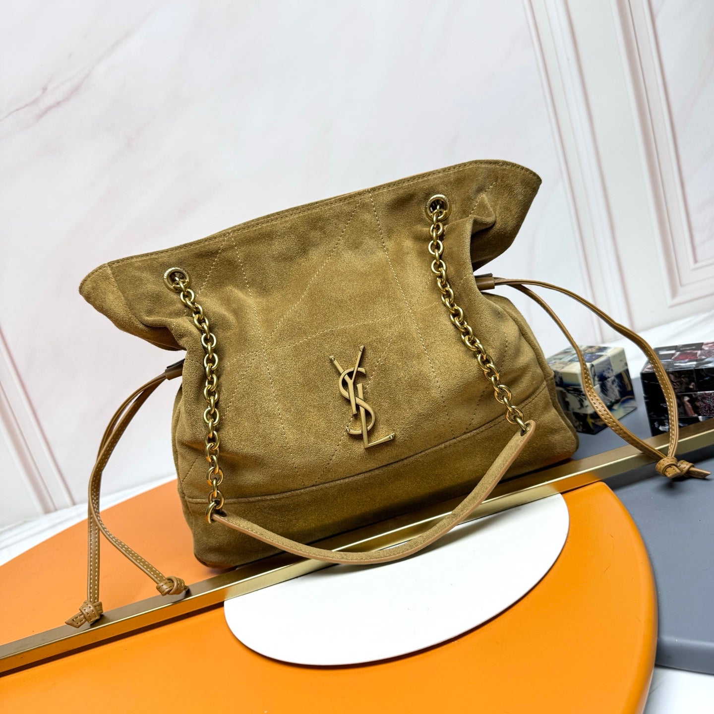 YSL 2026 Jamie Shopping Bag 29cm Suede And Calfskin