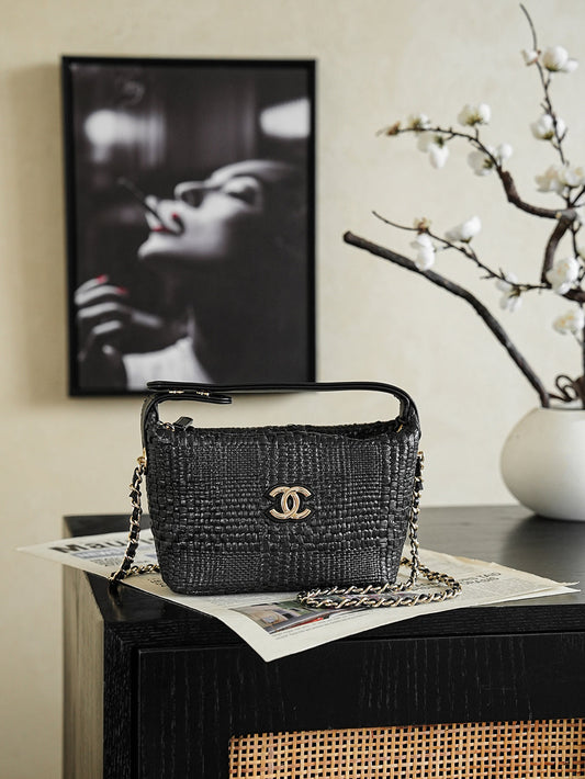 2026 Bag 21.5cm Straw Woven