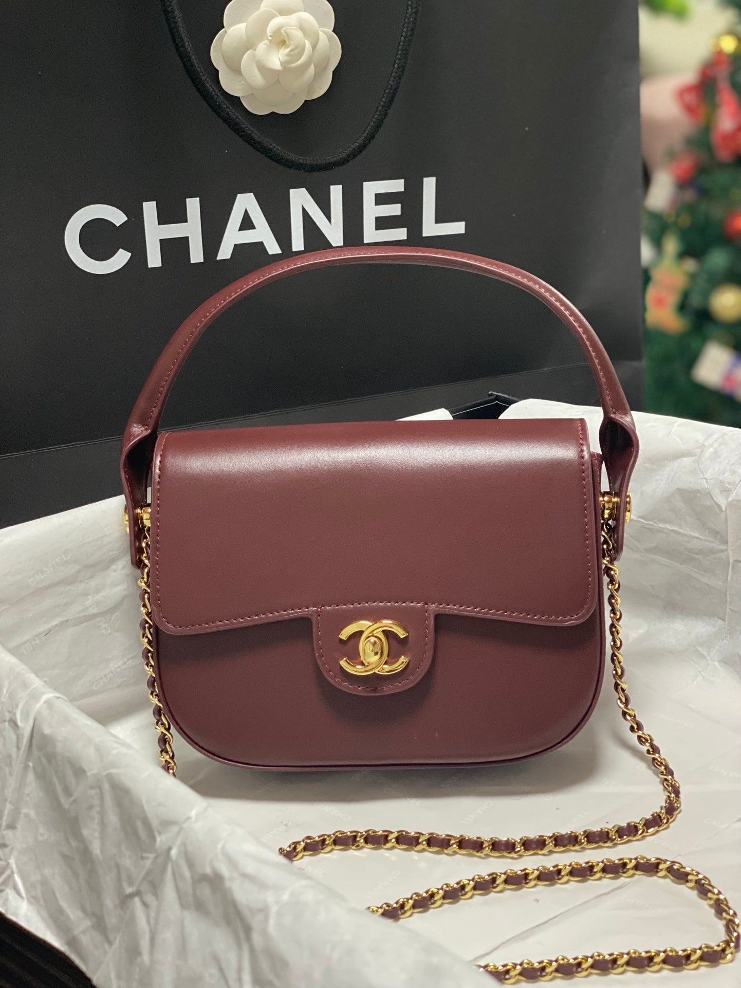 Chanel 2026 Flap Bag 17cm Lambskin Gold Hardware