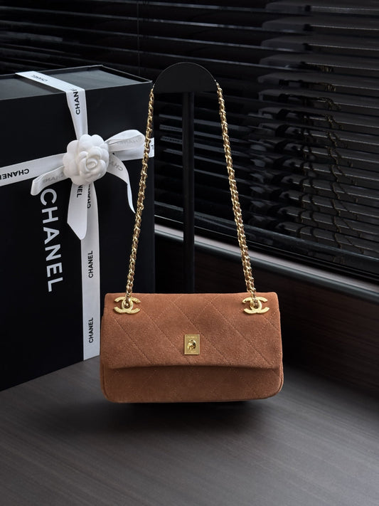 2026 Flap Bag Suede And Denim Leather 143089