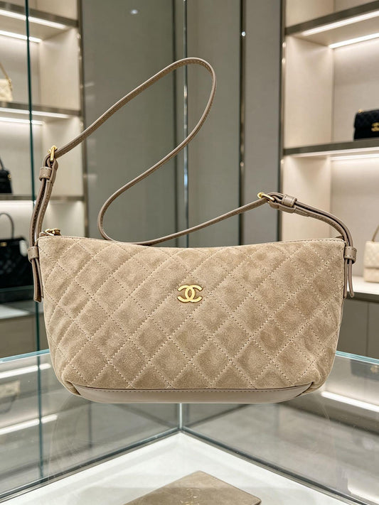 2026 Clutch Bag 19cm Suede Leather