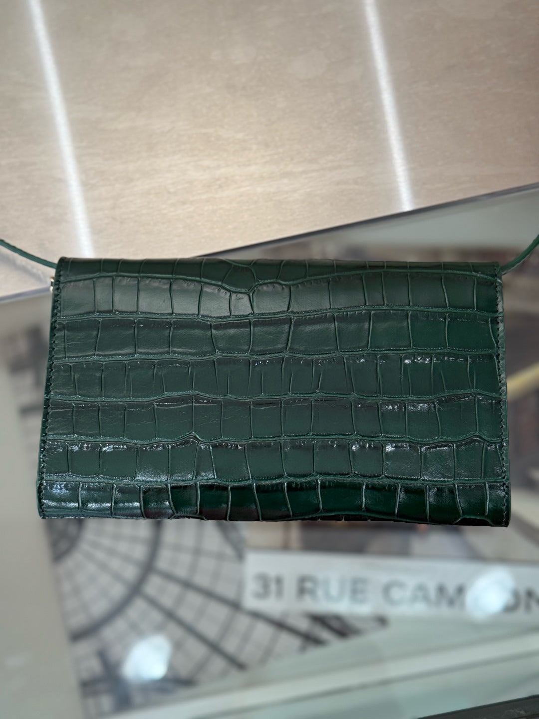 Chanel 2026 Clutch With Strap 21.5cm Crocodile-embossed Calfskin