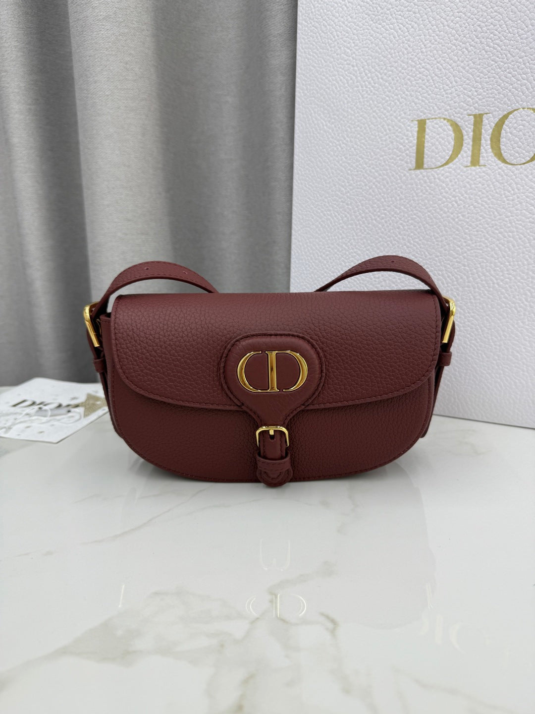 Dior 2026 Bobby East-West Bag 21cm Multicolors Fabric and Grained Calfskin