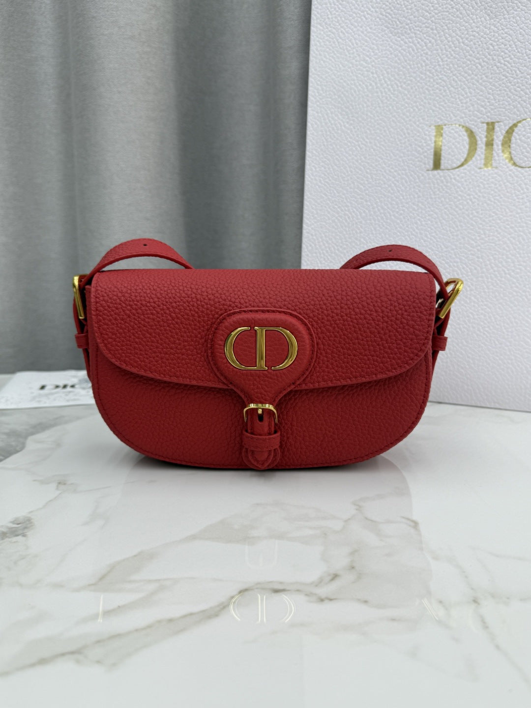 Dior 2026 Bobby East-West Bag 21cm Multicolors Fabric and Grained Calfskin