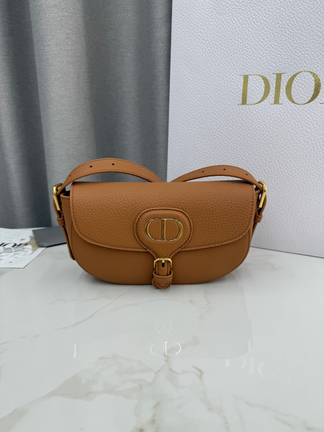 Dior 2026 Bobby East-West Bag 21cm Multicolors Fabric and Grained Calfskin